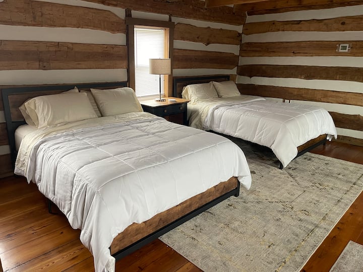 Prvá spálňa, manželské postele

Upozorňujeme, že prístup do spálne č.2 je cez túto izbu.