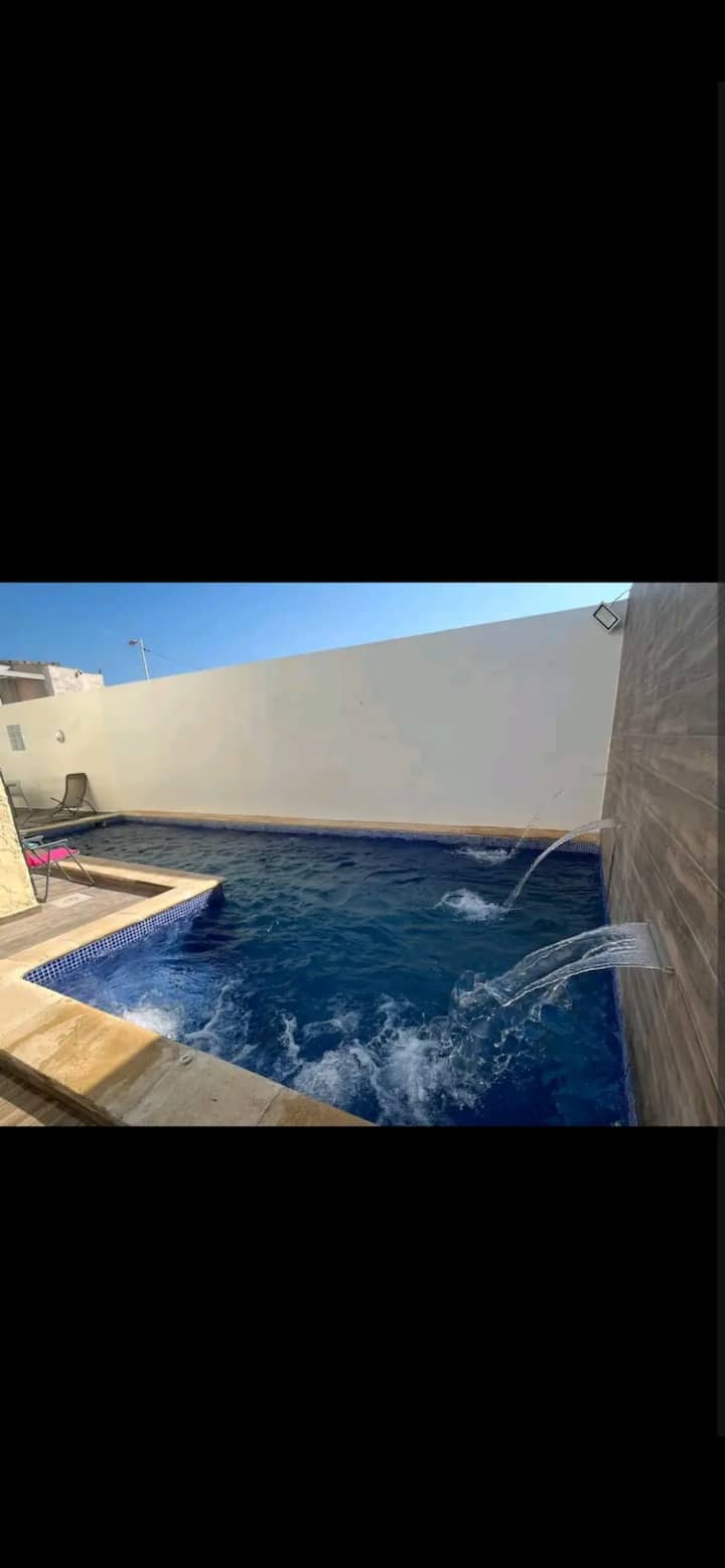 L'eden Villa Bord De Mer Avec Piscine & Jacuzzi - Nabeul