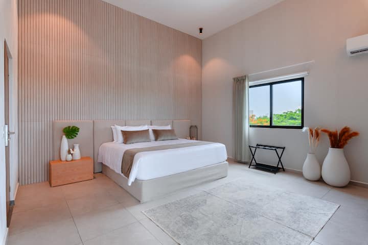 King Suite W/ Rooftop & Jacuzzi In Pto Morelos - Puerto Morelos