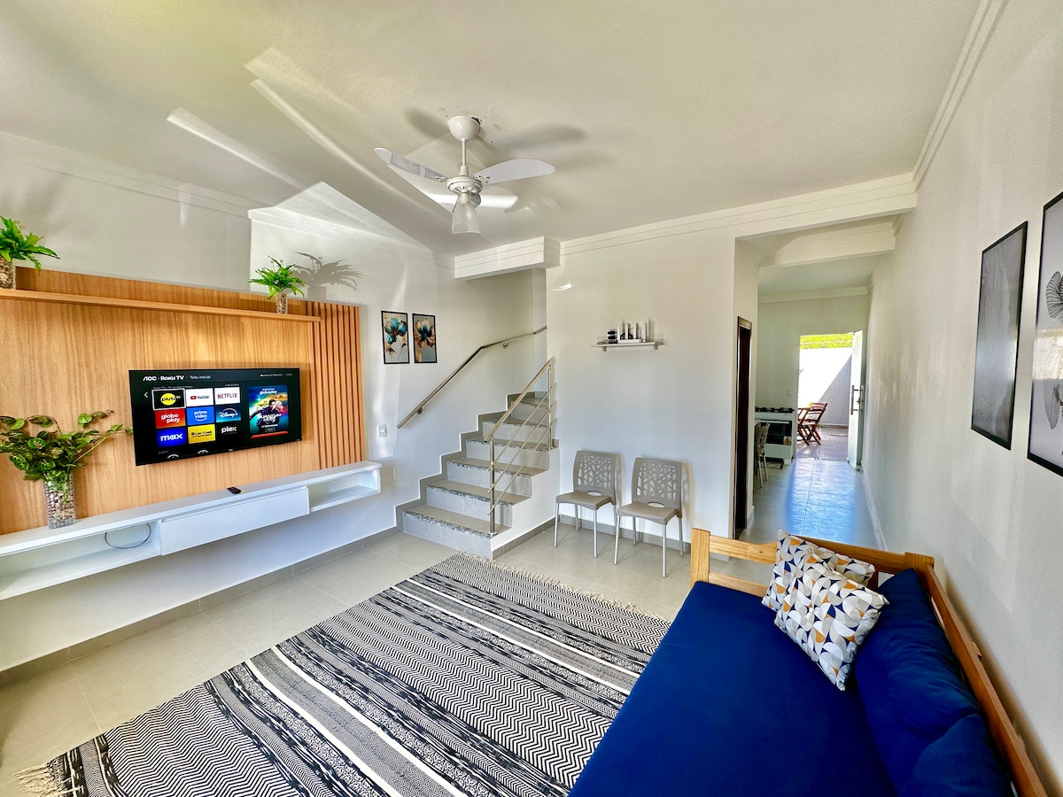 Imóvel de sucesso: DP15: 80M from the BEACH, SEA VIEW, 2 Suites with A/C and TV em Santa Cruz Cabrália