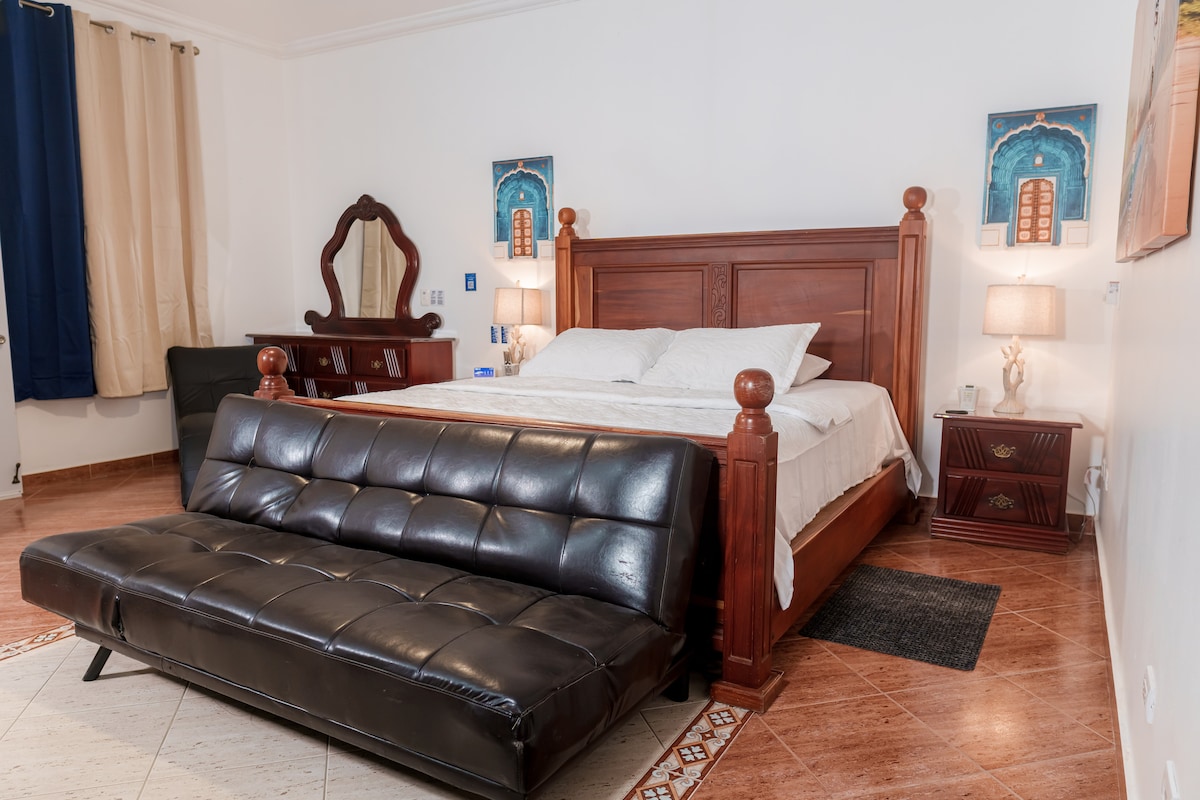 Master bedroom king size bed