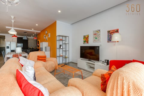 Stunning 3BR APT with 2 Private Terraces in B'kara