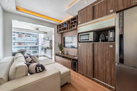 Top performing Airbnb: Comfort and Leisure in the heart of Vila Olímpia in Itaim Bibi