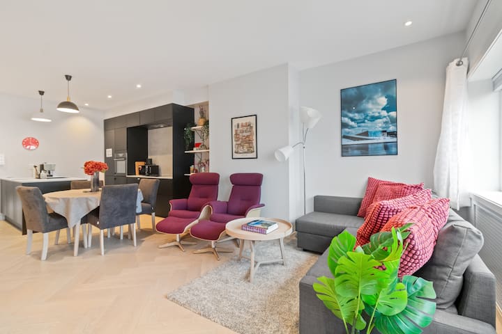 3BR Modern Family Apt in Frogner w/2 Full Bathroom