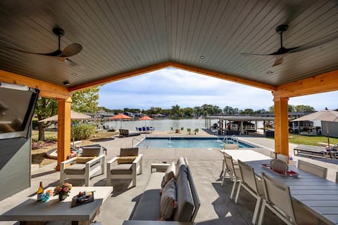 Lakefront Luxury w/ Pool + On the Lake!