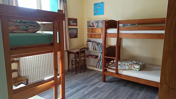 Во собата пишува „Детско креветче“ - два кревета на спрат