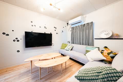 62.5 ㎡ 3LDK | Ghibli Park is 9 minutes by car! Free parking available | Near Sarutori Onsen