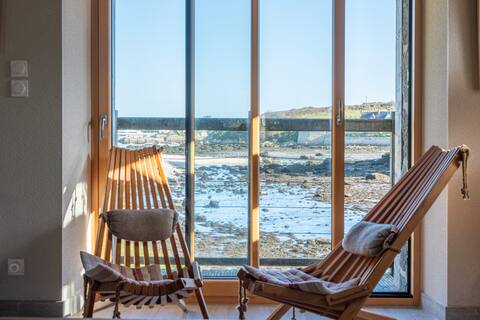 Mill with sea view, direct beach access