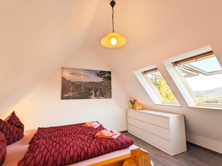 Biberburg, up to 4 people, duplex apartment, balcony