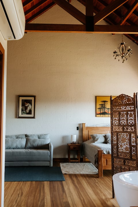 Top Airbnb: Comfort and Elegance in the Mountains em Rancho Queimado