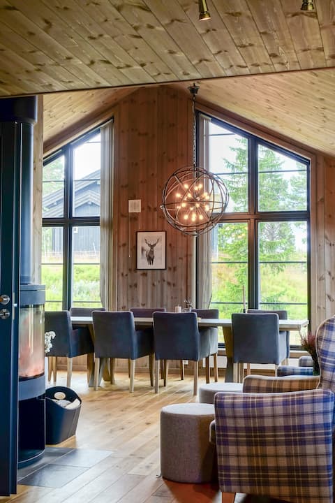 Large and modern mountain cabin at Nesfjellet Alpin