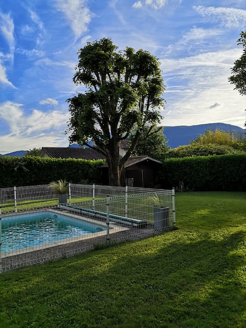 House: large outdoor area/pool