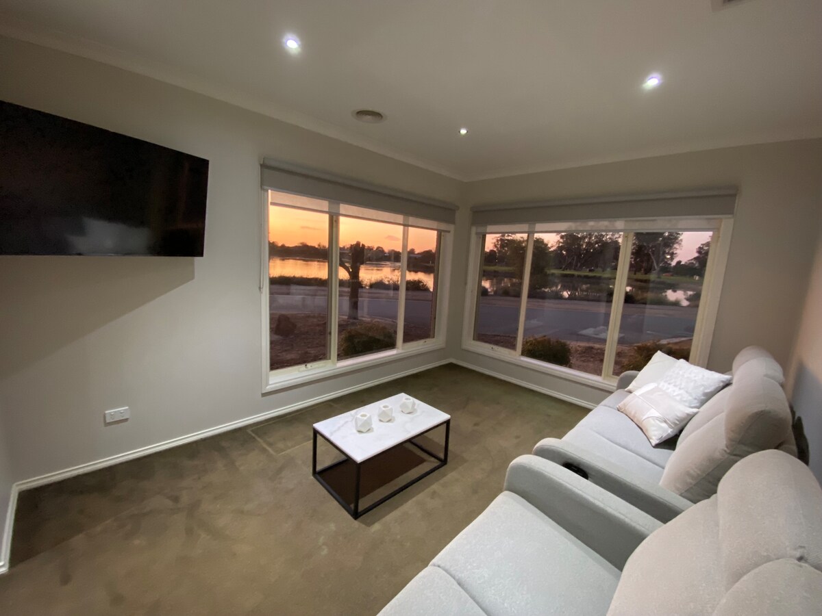 Successful Airbnb property: Modern waterfront escape near Shepparton in City Of Greater Shepparton