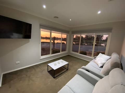 Successful Airbnb property: Modern waterfront escape near Shepparton in City Of Greater Shepparton