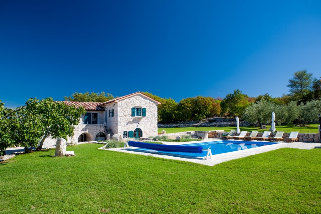 Villa Oravec · Villa- pool, view-"Traveler" agency Krk ID 2216