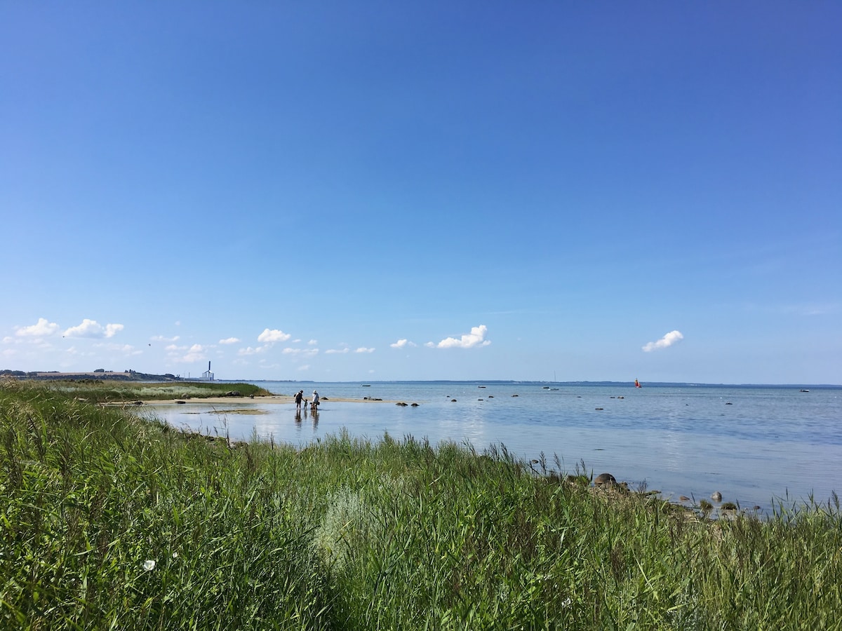 Strandsti til privat strand Isefjorden