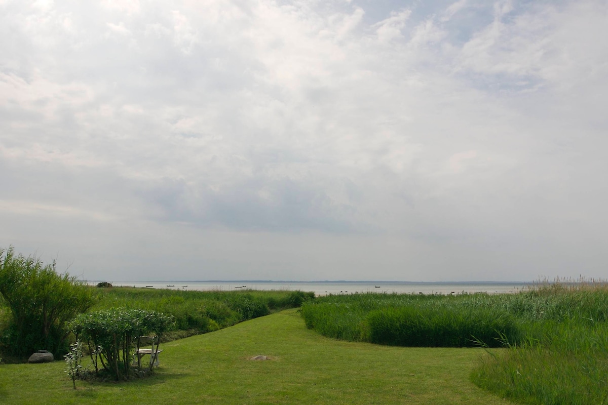Eftermiddagshygge på terrasse ved Isefjorden