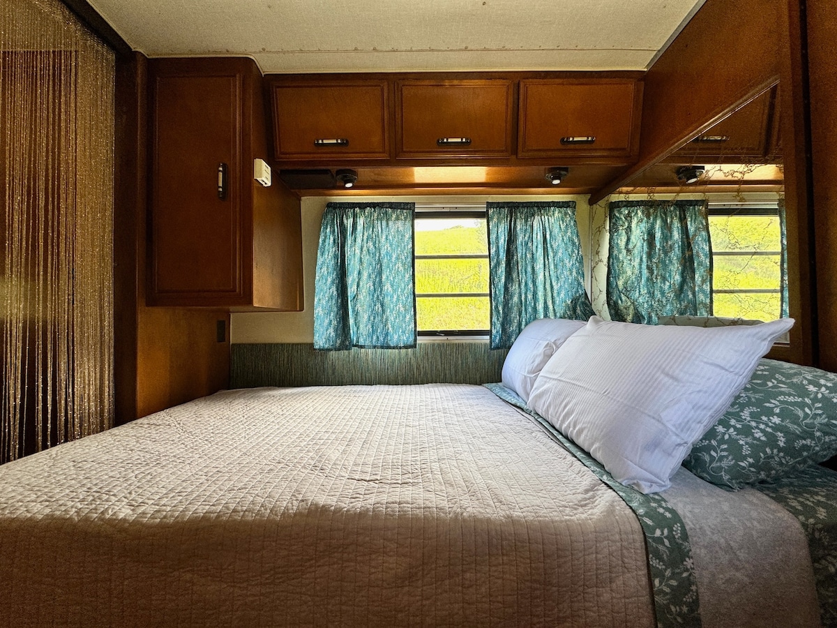 ผ้าห่มเสริมและพื้นที่เก็บของที่เพียงพอพร้อมวิวไหล่เขา