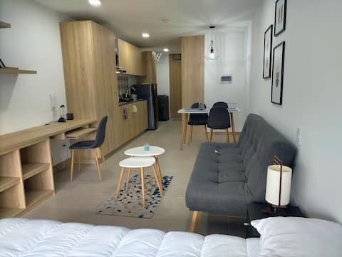 Successful Airbnb property: Cozy one-room apartment in Chia in Chía