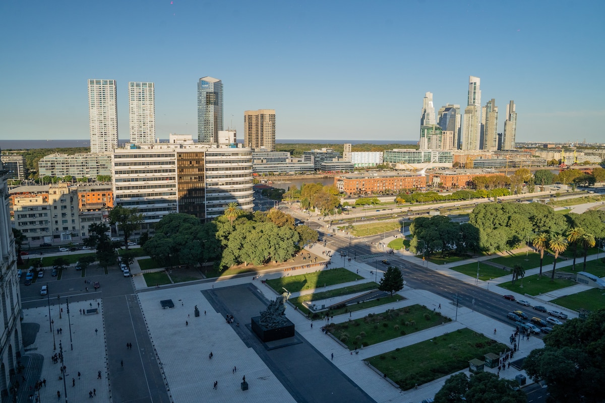 Departamento en San Nicolás con terraza y vista