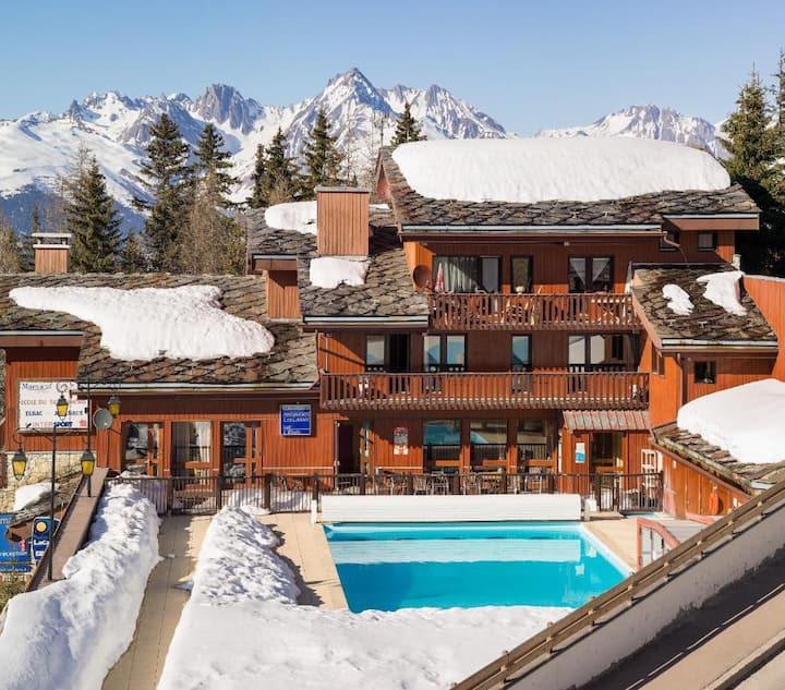 Appart. T3- 6 Pers. Piscine-sauna-parking - Brides-les-Bains