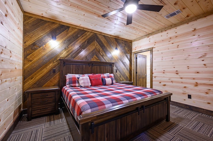 One of two upstairs king suites.