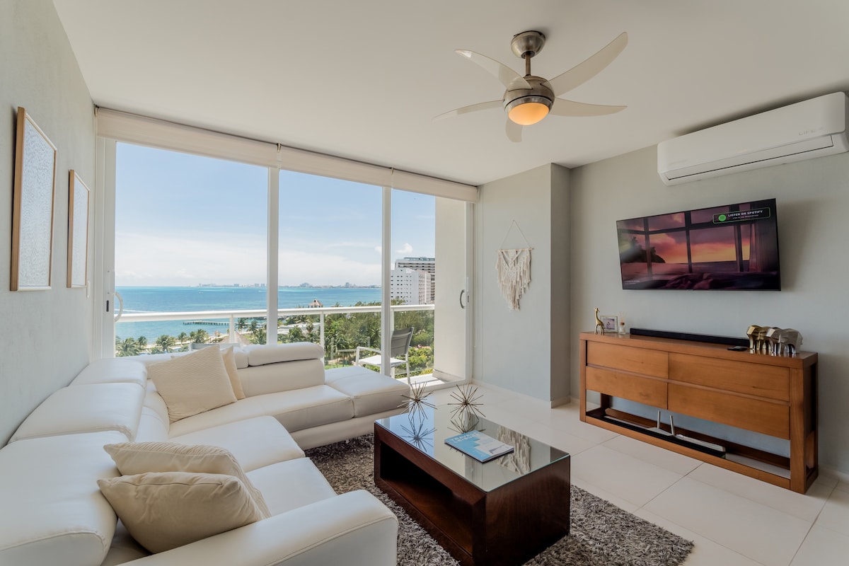 Propiedad de Airbnb exitosa: *PAlMERA 3BDR Beachfront by Casa Paraiso * en Supermanzana 84