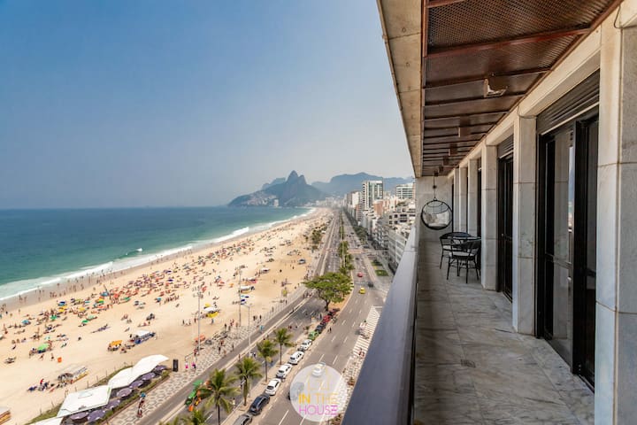 Luxury SEA Front View of Dois Irmãos Hill Ipanema