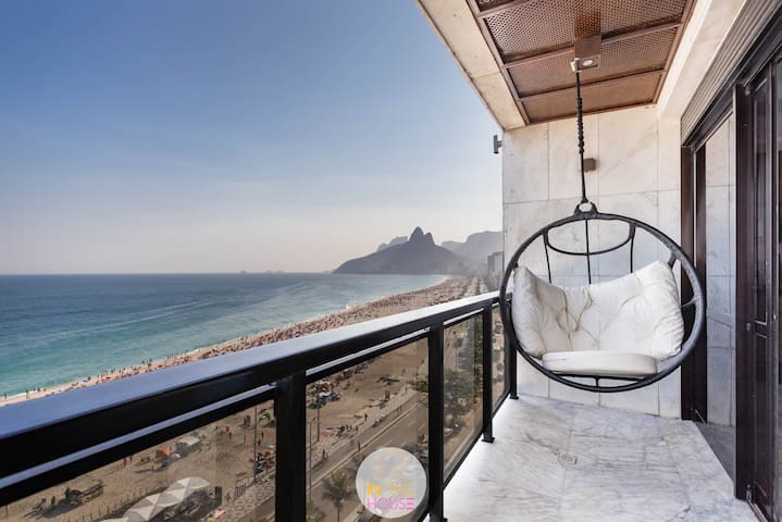 Luxury SEA Front View of Dois Irmãos Hill Ipanema