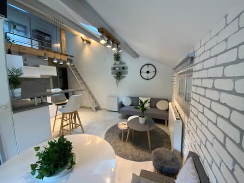 Successful Airbnb property: Beautiful Small Loft with Character in Bozel