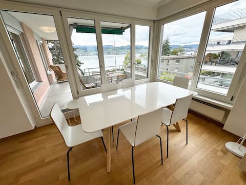 Lake view - 3.5 rms, close to Zurich city, parking