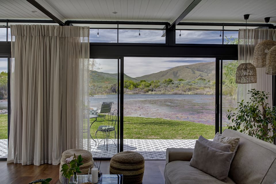Lily Pond, on a Worcester wine farm, Worcester, Western Cape, South Africa, photo 1 of 10