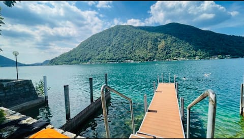 Directly at the Lake Lugano