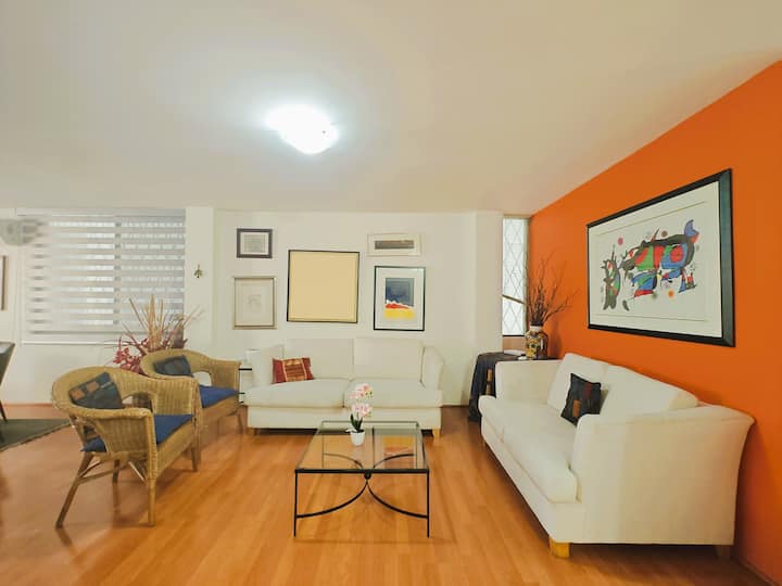 Lovely 2 Bedroom Apt In San Pedro W/parking + King - San Pedro Garza García