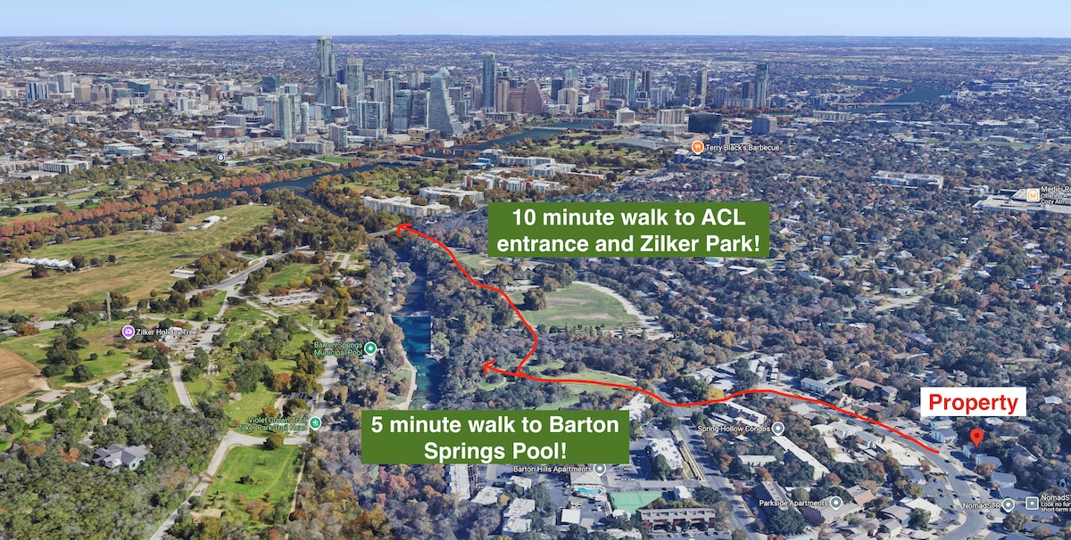 NEW! Walk to Zilker! King Bed!