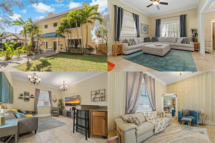 Hyde Park Townhouse+2 Apartment's 5br/parking/gym - Tampa, FL