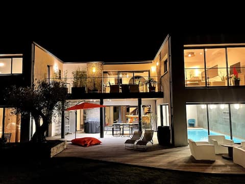 Villa Kerdelan Pool with Gulf View