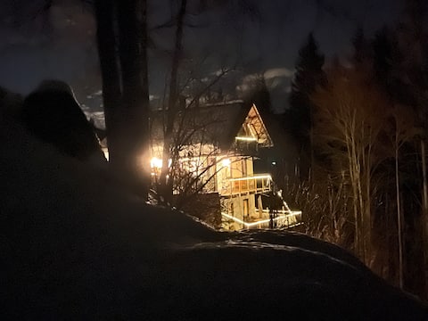 Cabin magic in the Alps at 1,200 m altitude