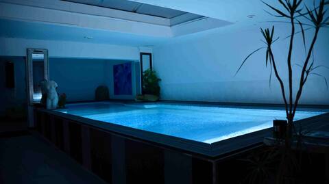 Beachfront Villa with private heated pool