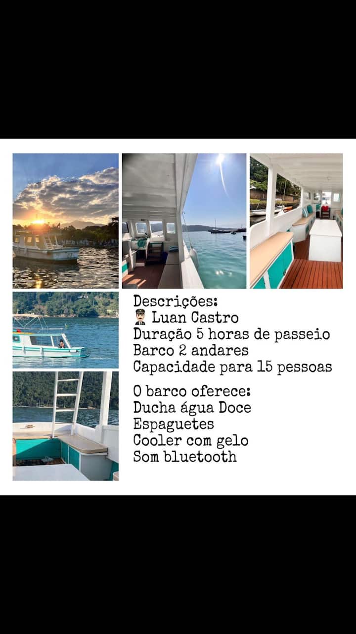 Barco Matriarca Privativo - Paraty