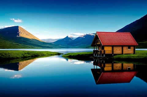 Family cabin by the lake