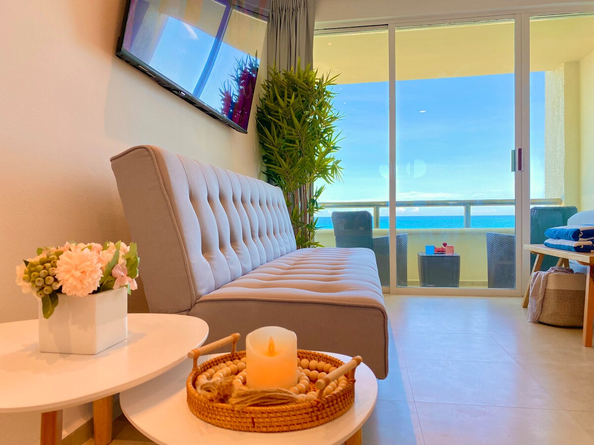Top Airbnb: Cancun Hotel Zone with ocean View *605 en Cancún