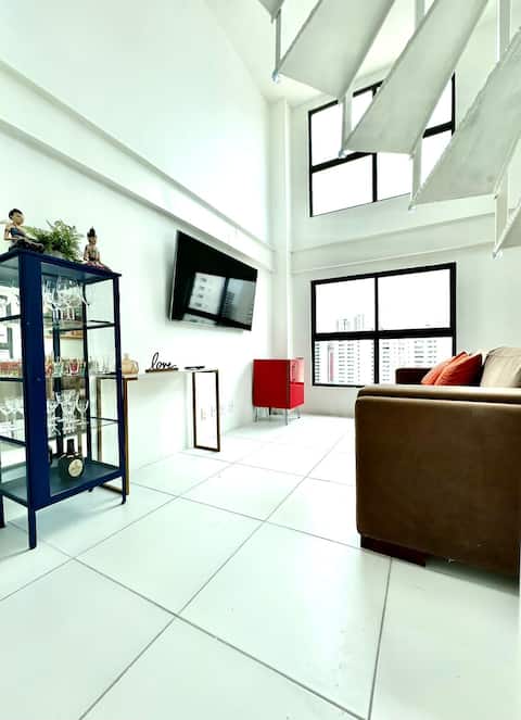 Lindo Loft sea view of Boa Viagem prox. airport