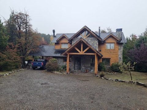 Dreamy cabin with river coast