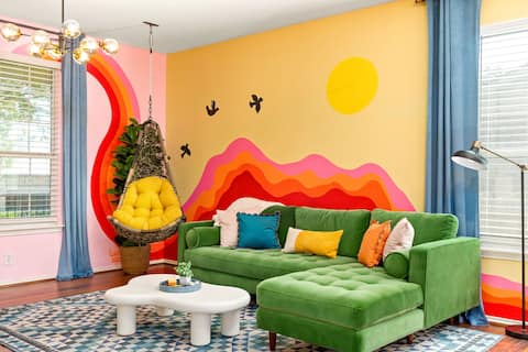 Retro Fun - Pool, HotTub, FirePit, GameRm, Theater