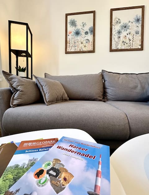 Apartment with parking, wallbox, washing machine, kitchen and balcony