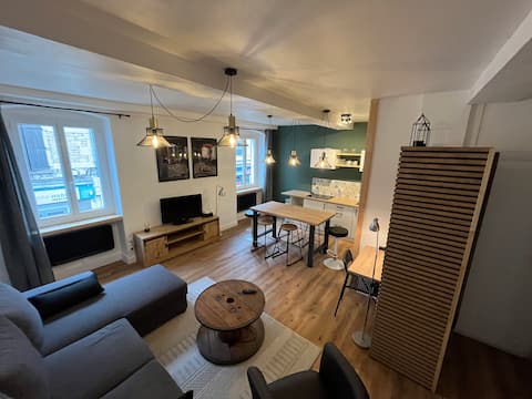 Annonce Airbnb populaire: Sincerely yours. T3 2 bedrooms with double beds à Bourgoin Jallieu