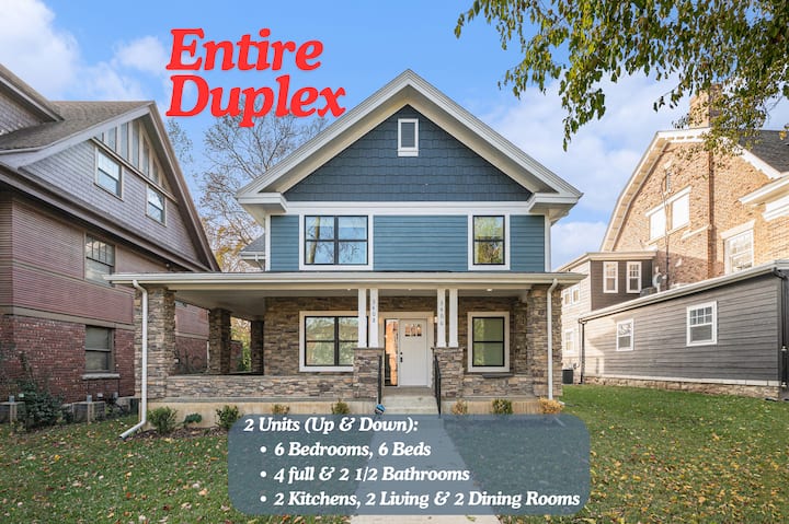 Entire Duplex (2 Units) in Midtown 6 bds, 6 Bths