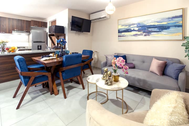 Sala diseñada para relajarte, convivir y desconectarte.