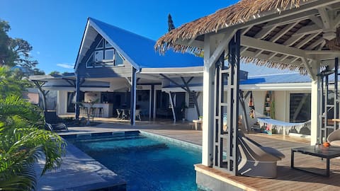 Villa "Le Mapou" sea view, beach 300 m away